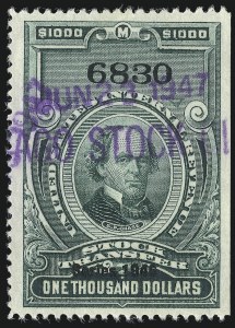 Sale 1066, Lot 201, Stock Transfer