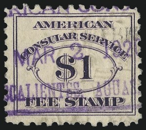 Sale 1066, Lot 266, Narcotic, Consular and Customs