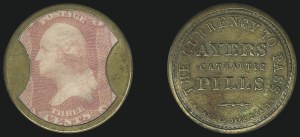 Sale 1066, Lot 304, Civil War Encased Postage