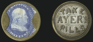 Sale 1066, Lot 305, Civil War Encased Postage