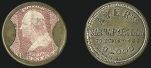 Sale 1066, Lot 310, Civil War Encased Postage