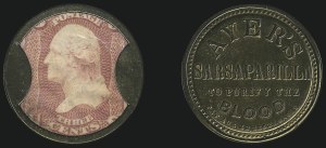 Sale 1066, Lot 312, Civil War Encased Postage