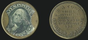 Sale 1066, Lot 322, Civil War Encased Postage