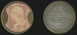 Sale 1066, Lot 338, Civil War Encased Postage