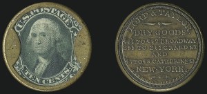 Sale 1066, Lot 339, Civil War Encased Postage