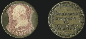 Sale 1066, Lot 342, Civil War Encased Postage