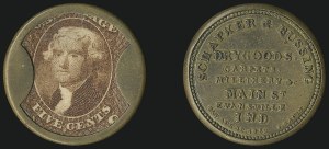 Sale 1066, Lot 344, Civil War Encased Postage