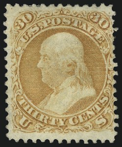 Sale 1067, Lot 1088, 1867-68 Grilled Issue and 1875 Re-Issue of 1861 Issue (Scott 84-111)