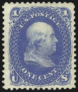 Sale 1067, Lot 1091, 1867-68 Grilled Issue and 1875 Re-Issue of 1861 Issue (Scott 84-111)