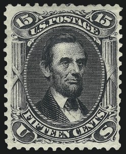 Sale 1067, Lot 1095, 1867-68 Grilled Issue and 1875 Re-Issue of 1861 Issue (Scott 84-111)