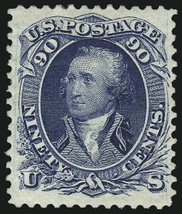 Sale 1067, Lot 1098, 1867-68 Grilled Issue and 1875 Re-Issue of 1861 Issue (Scott 84-111)