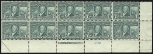 Sale 1067, Lot 1400, Louisiana Purchase, Jamestown and 1908-09 Issues (Scott 323-366)