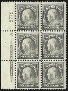 Sale 1067, Lot 1527, 1912-14 Issues (Scott 407-446)