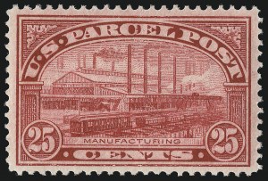 Sale 1067, Lot 1742, Officials, Newspapers, Parcel Post (Scott O, PR, Q)