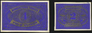 Sale 1067, Lot 414, Revenues: Tax-Paid Tobacco Issues on Tin-Foil