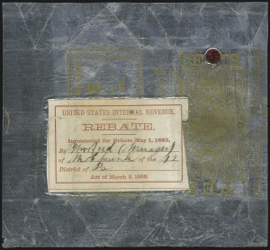 Sale 1067, Lot 423, Revenues: Tax-Paid Tobacco Issues on Tin-Foil
