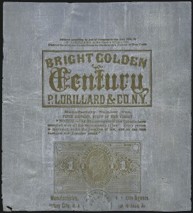 Sale 1067, Lot 437, Revenues: Tax-Paid Tobacco Issues on Tin-Foil