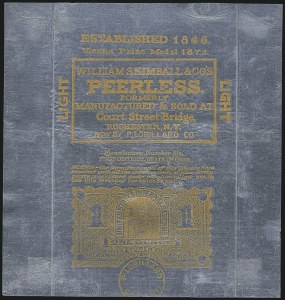 Sale 1067, Lot 458, Revenues: Tax-Paid Tobacco Issues on Tin-Foil