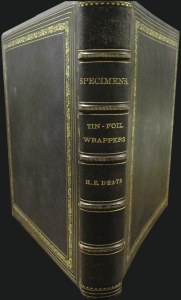 Sale 1067, Lot 463, Revenues: Hiram Deats Volume of Revenue Stamped Tobacco Essays & Proofs