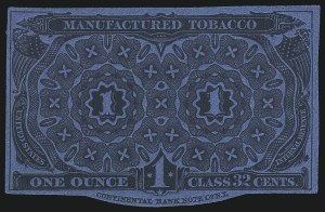 Sale 1067, Lot 481, Revenues: Tax-Paid Tobacco Issues on Paper