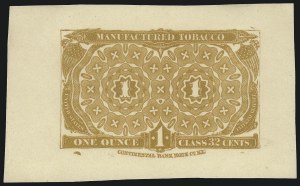 Sale 1067, Lot 482, Revenues: Tax-Paid Tobacco Issues on Paper