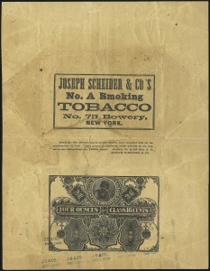 Sale 1067, Lot 484, Revenues: Tax-Paid Tobacco Issues on Paper