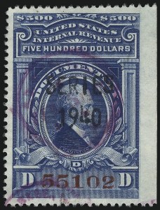 Sale 1067, Lot 582, Revenues: Documentary Issues