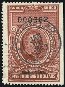 Sale 1067, Lot 588, Revenues: Documentary Issues