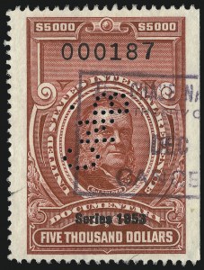 Sale 1067, Lot 590, Revenues: Documentary Issues
