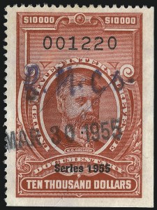 Sale 1067, Lot 592, Revenues: Documentary Issues