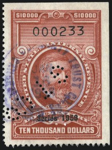 Sale 1067, Lot 597, Revenues: Documentary Issues