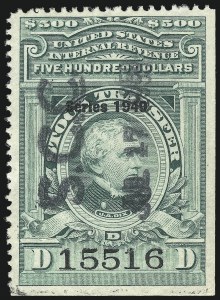 Sale 1067, Lot 615, Revenues: Proprietary thru Stock Transfer