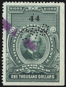 Sale 1067, Lot 617, Revenues: Proprietary thru Stock Transfer