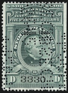 Sale 1067, Lot 620, Revenues: Proprietary thru Stock Transfer