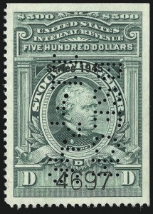 Sale 1067, Lot 621, Revenues: Proprietary thru Stock Transfer