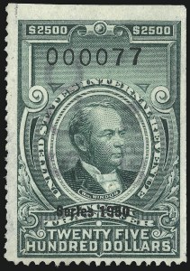 Sale 1067, Lot 625, Revenues: Proprietary thru Stock Transfer