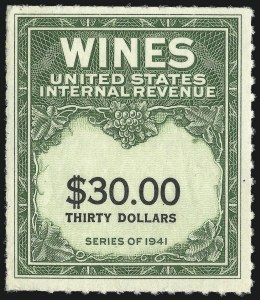 Sale 1067, Lot 637, Revenues: Wine thru Beer