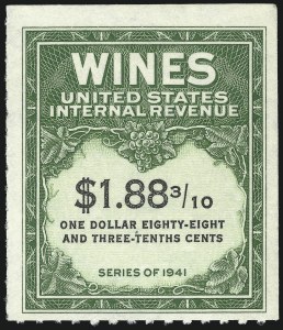 Sale 1067, Lot 638, Revenues: Wine thru Beer