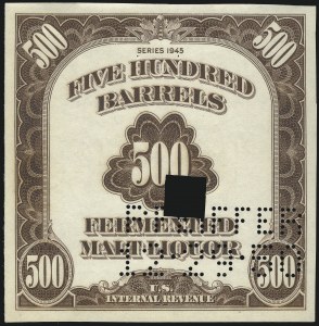 Sale 1067, Lot 668, Revenues: Wine thru Beer