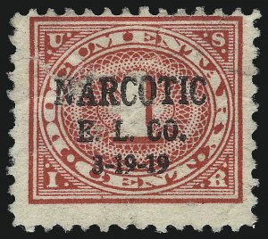 Sale 1067, Lot 686, Revenues: Playing Cards, Silver Tax, Narcotics