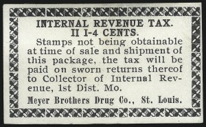 Sale 1067, Lot 746, Revenues: Private Die Proprietary - Match & Medicine