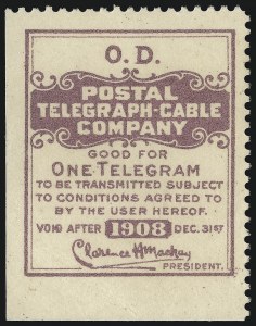 Sale 1067, Lot 772, Revenues: Hunting Permits thru Telegraph