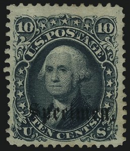 Sale 1067, Lot 827, Essays and Proofs, Specimen Ovpts.