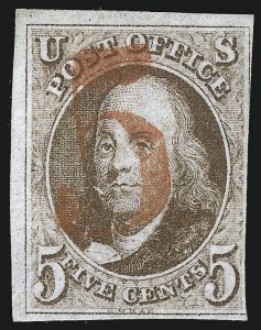Sale 1067, Lot 848, 1847 Issue and 1875 Reproduction of 1847 Issue (Scott 1-4)