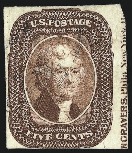 Sale 1067, Lot 891, 1c-12c 1851 Issue (Scott 5A-17)