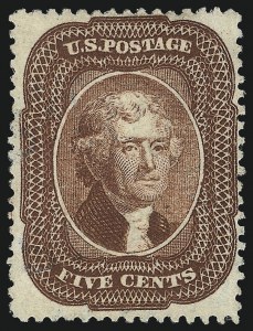Sale 1067, Lot 941, 1c-5c 1857-60 Issue (Scott 18-30A)