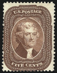 Sale 1067, Lot 942, 1c-5c 1857-60 Issue (Scott 18-30A)