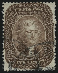 Sale 1067, Lot 946, 1c-5c 1857-60 Issue (Scott 18-30A)