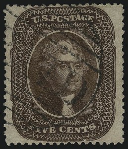 Sale 1067, Lot 951, 1c-5c 1857-60 Issue (Scott 18-30A)