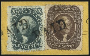 Sale 1067, Lot 954, 1c-5c 1857-60 Issue (Scott 18-30A)